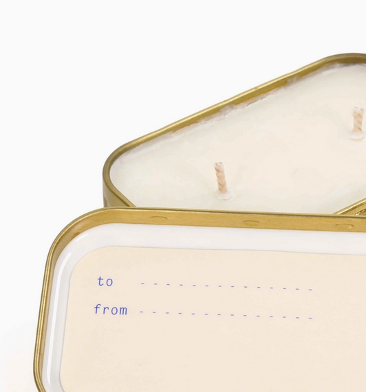 Bougie en boite message I love you