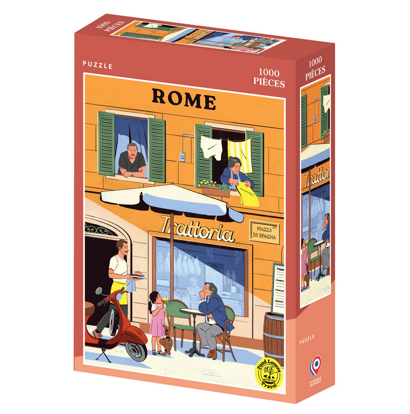 Puzzles 1000 pièces City & food - Rome
