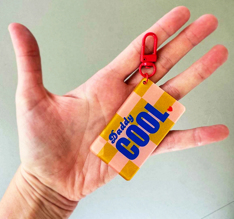 Porte-clé Daddy Cool fabriqué en France