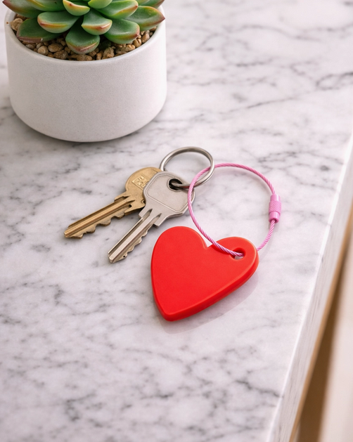 Porte clé Coeur rouge