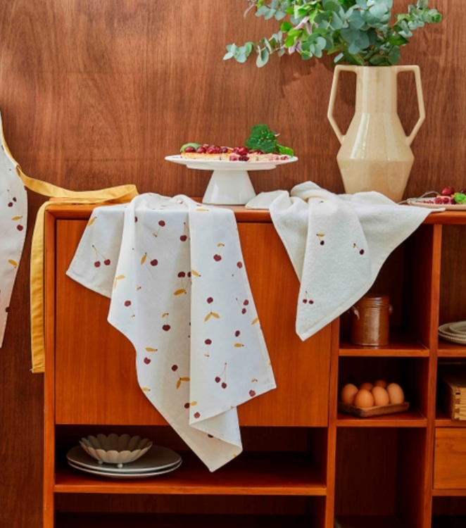 Torchon coton 50x75 cm Les Cerises
