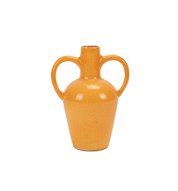 Petit vase jarre orange
