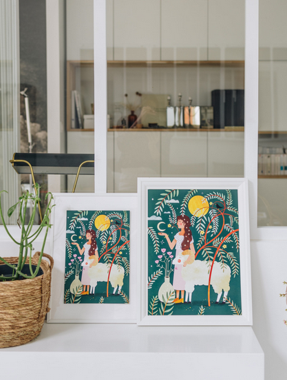 Affiche Astro zodiaque 30x40cm / 12 signes