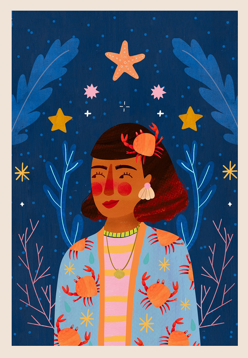 Affiche Astro zodiaque 30x40cm / 12 signes