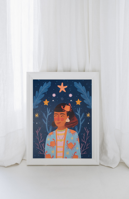 Affiche Astro Zodiaque A4 / 12 signes