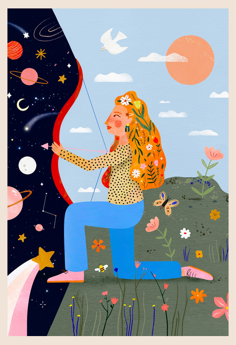 Affiche Astro zodiaque 30x40cm / 12 signes