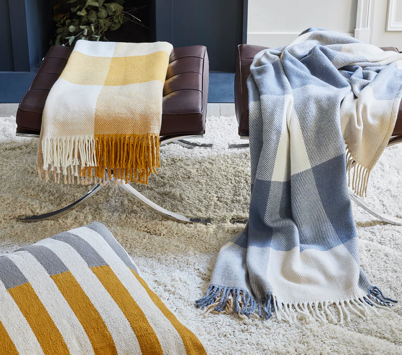 Grand plaid Livia Jaune