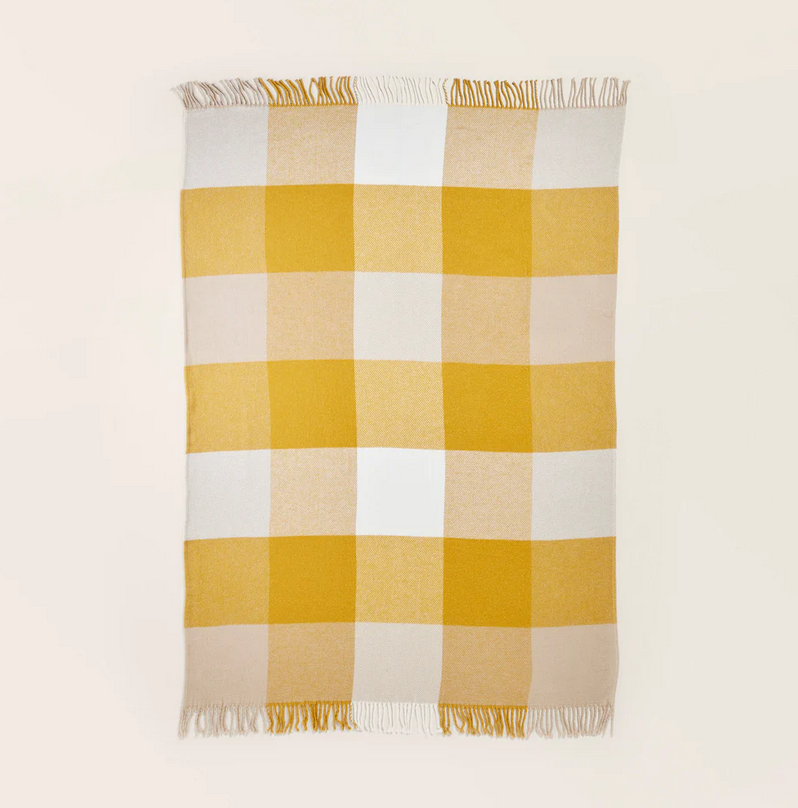 Grand plaid Livia Jaune