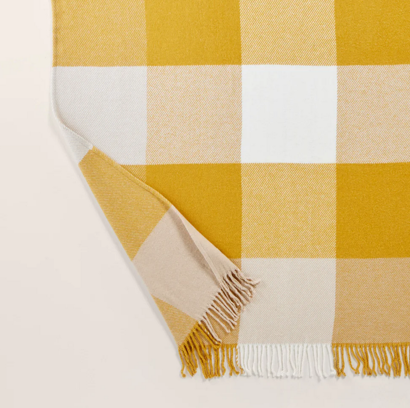 Grand plaid Livia Jaune