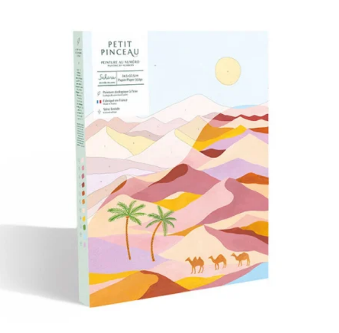 Coffret peinture au numéro Sahara