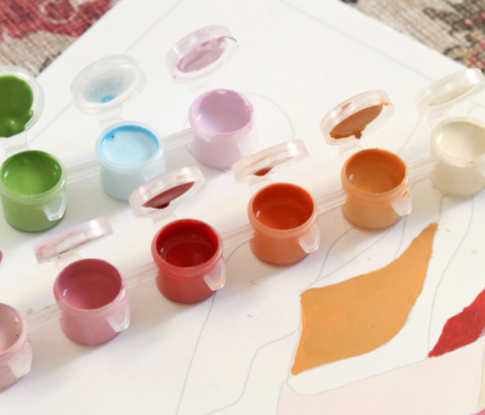 Coffret peinture au numéro Sahara
