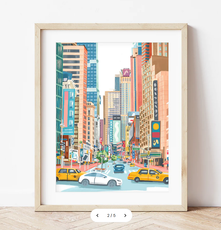 Coffret peinture au numéro New-York