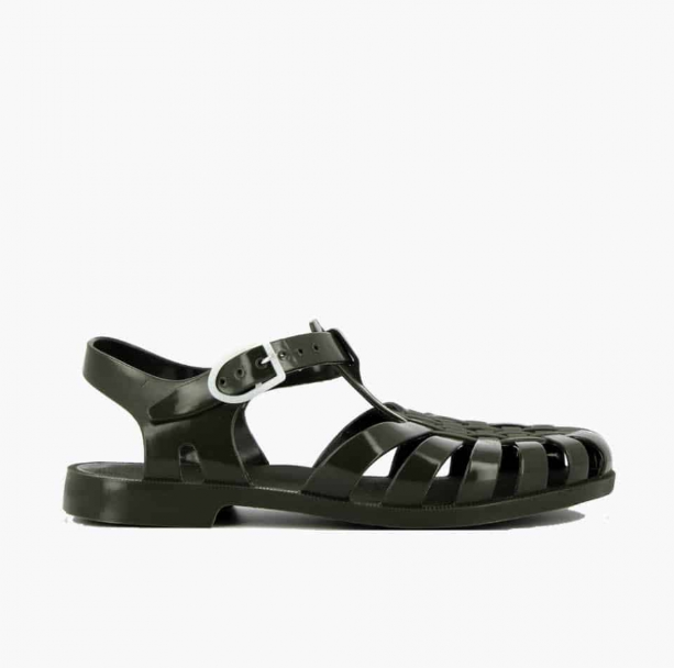 Sandale méduse kaki