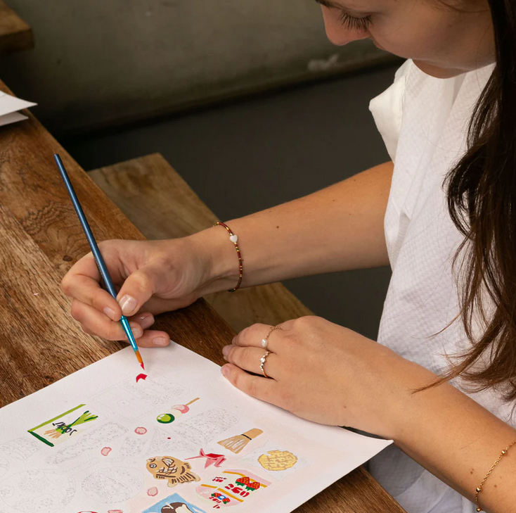 Coffret peinture au numéro week-en à Tokyo