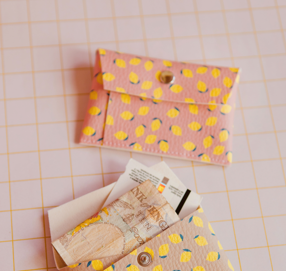 porte-carte citrons