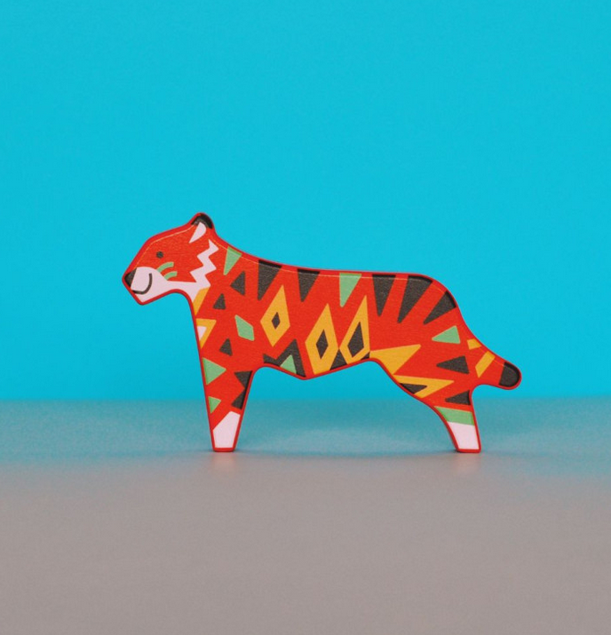 Jouet en bois dès 18 mois - le tigre