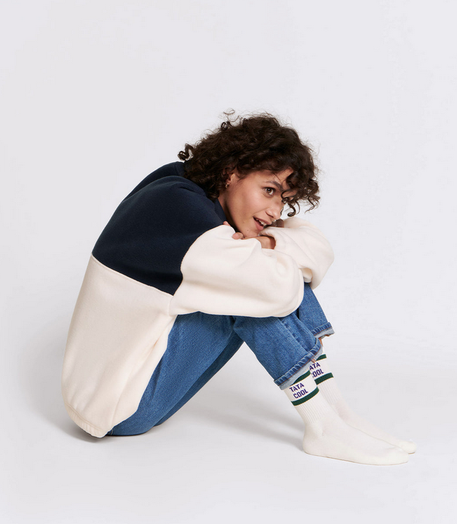 Les chaussettes coton bio tata cool - taille 36/41 fabriquées en France