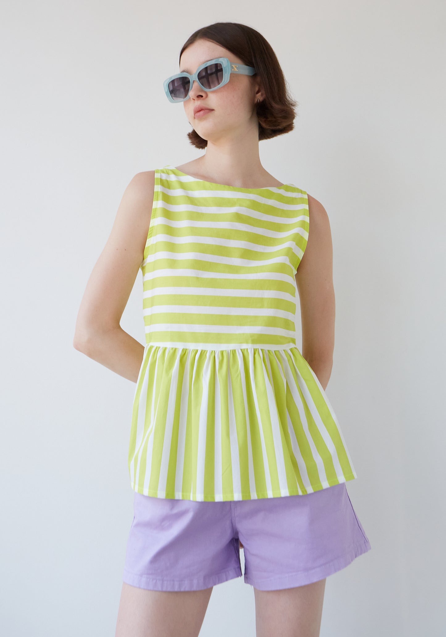 Top à basque Lola Kiwi ou Olive