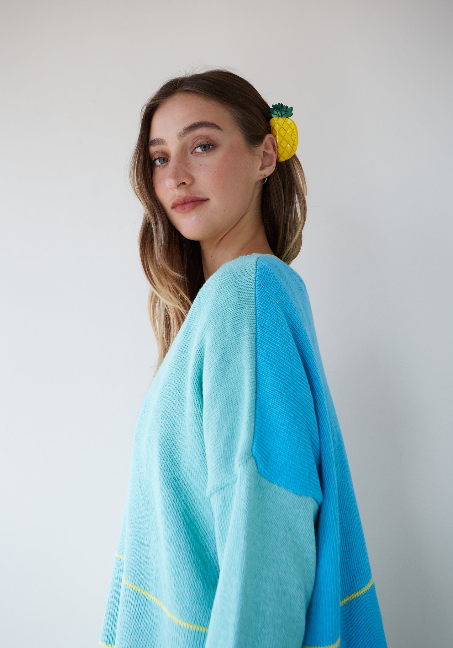 Pull coton Chipiron Aqua