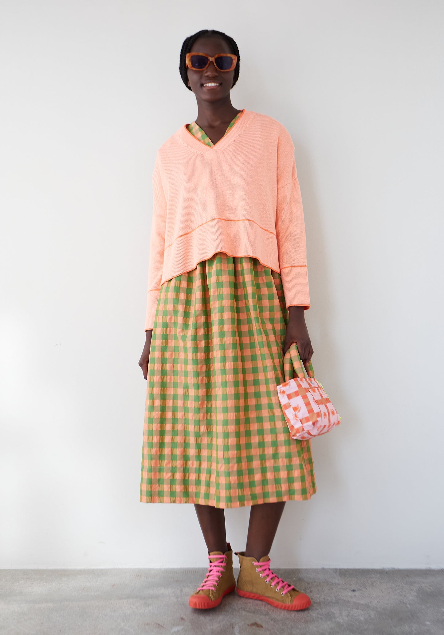 Pull coton Chipiron corail