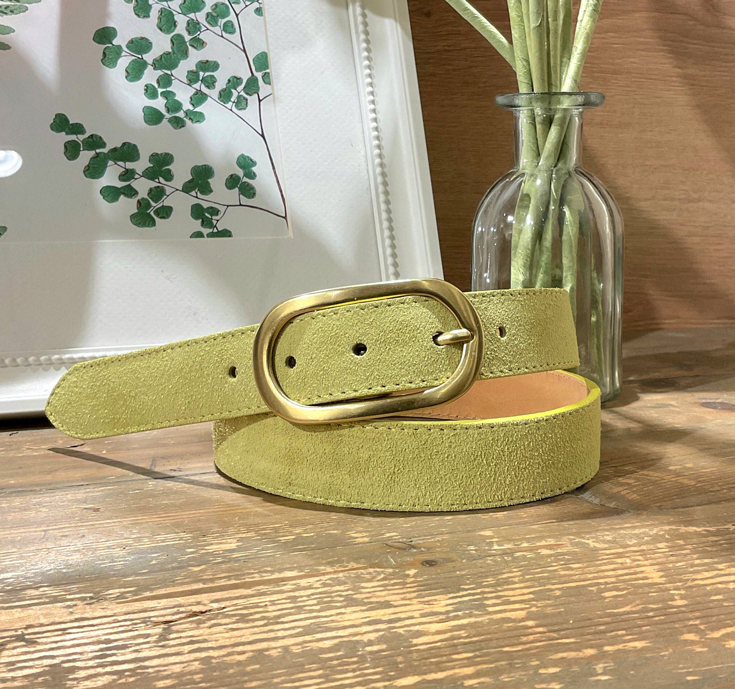 Ceinture cuir / diff coloris