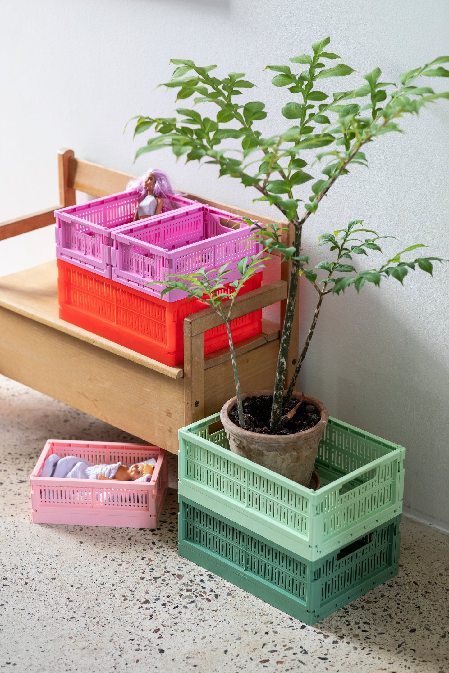 caisse Medium / diff coloris Plastique recyclé