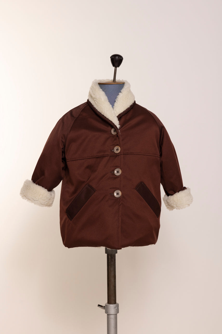Parka MIXTE fourrée imperméable KIDS / Caramel ou Bordeaux