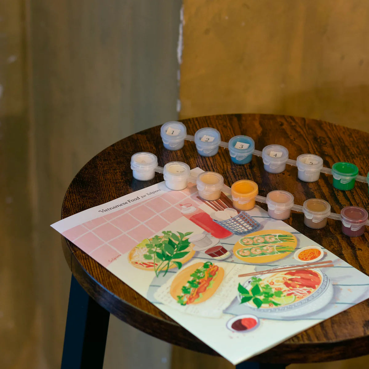 Coffret peinture au numéro Vietnamese Food
