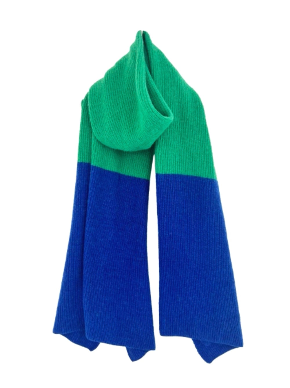 écharpe bicolore Vert/bleu