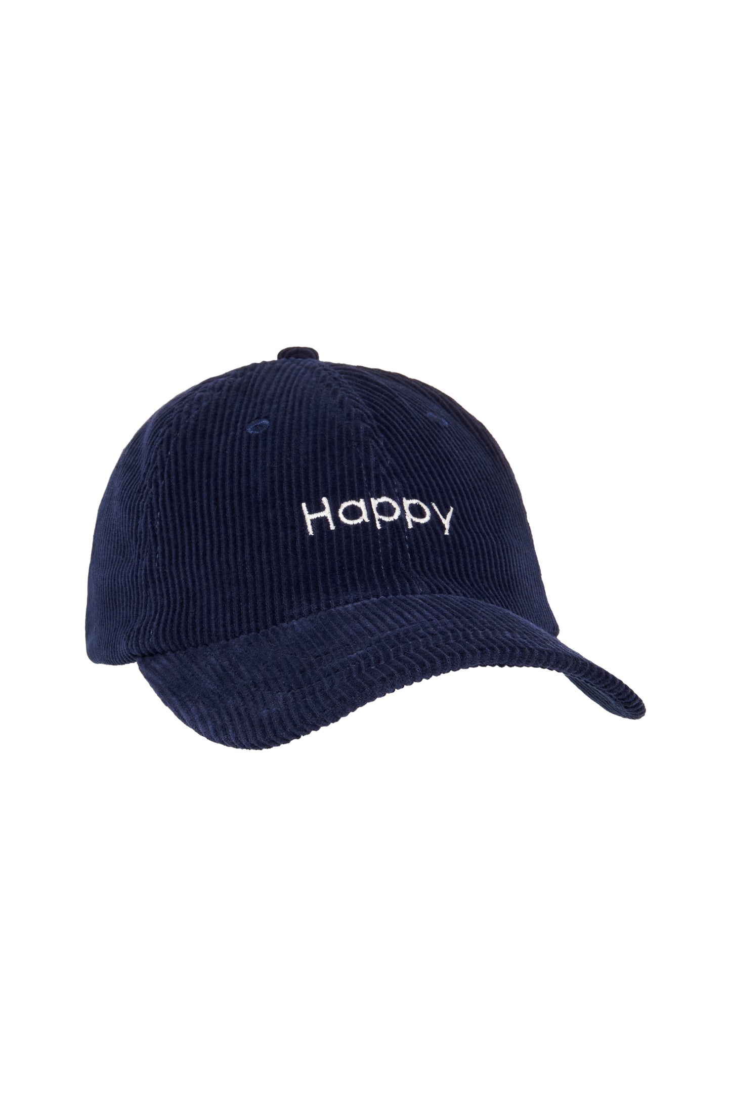 Casquette velours Happy bleu marine