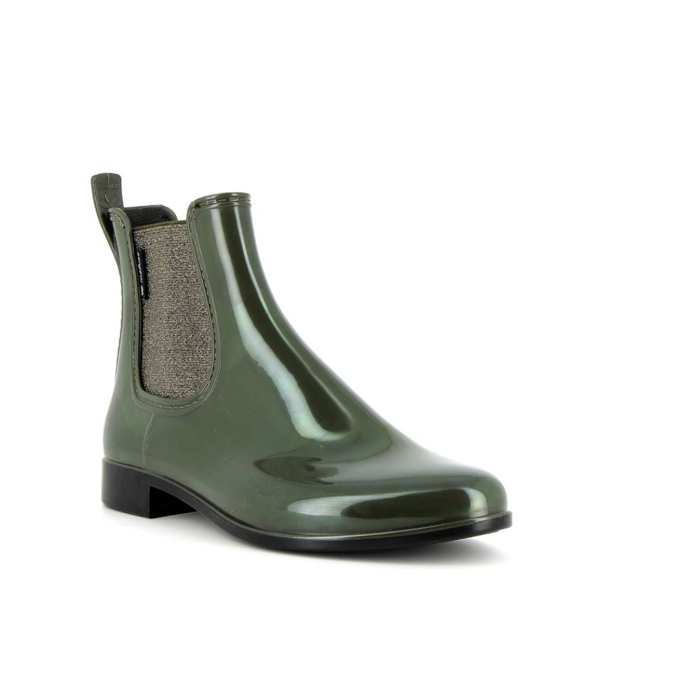 Bottines de pluie Olive doré