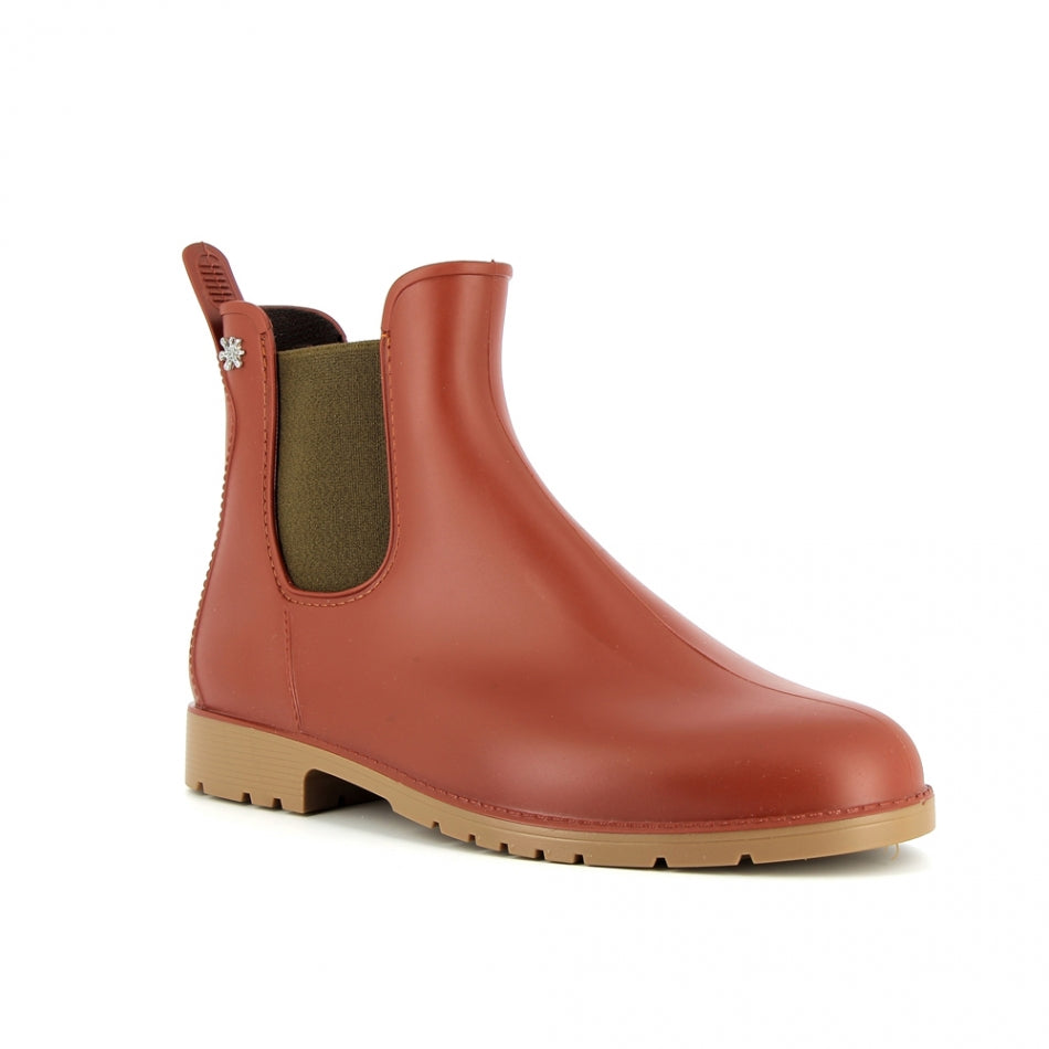 Bottines de pluie Caramel