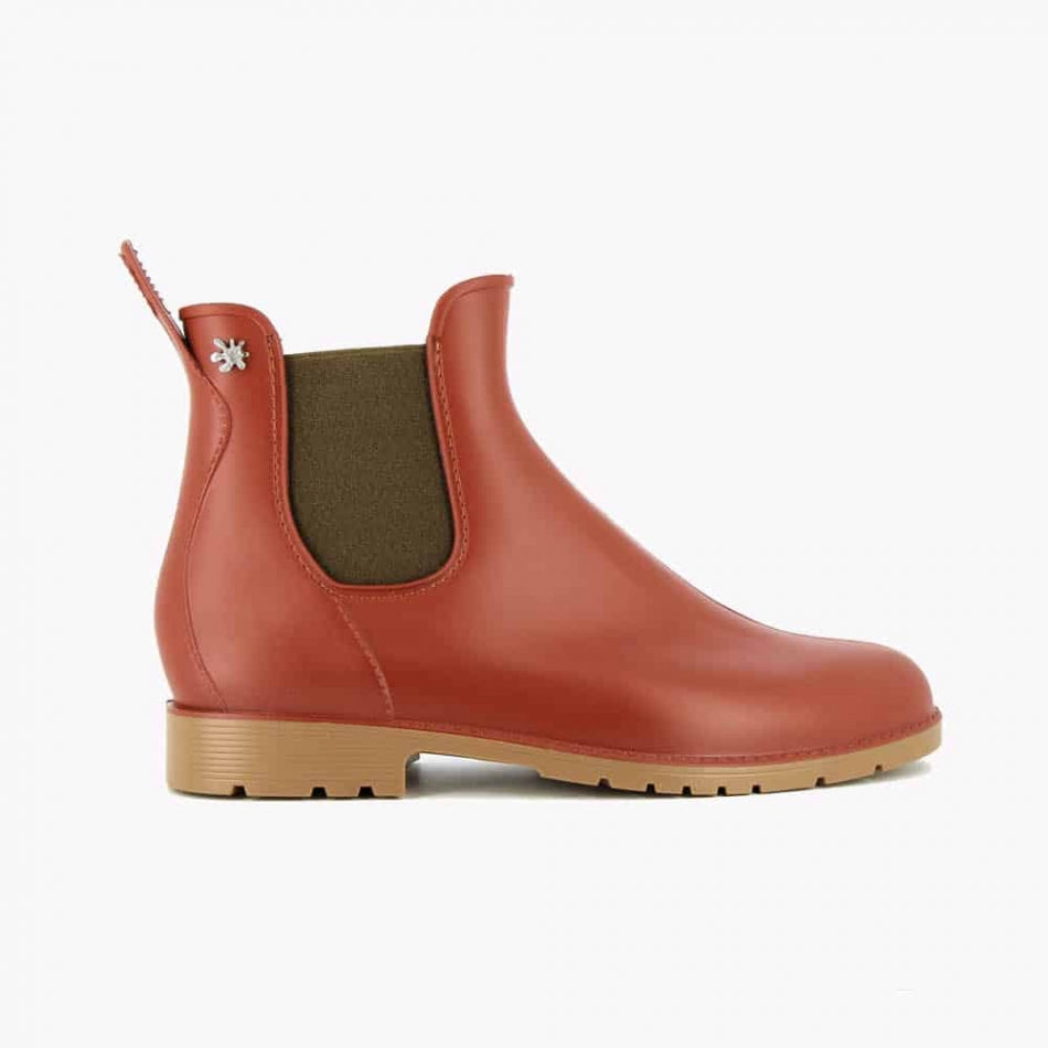 Bottines de pluie Caramel