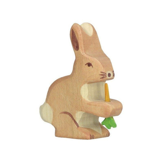 jouet en bois lapin carotte