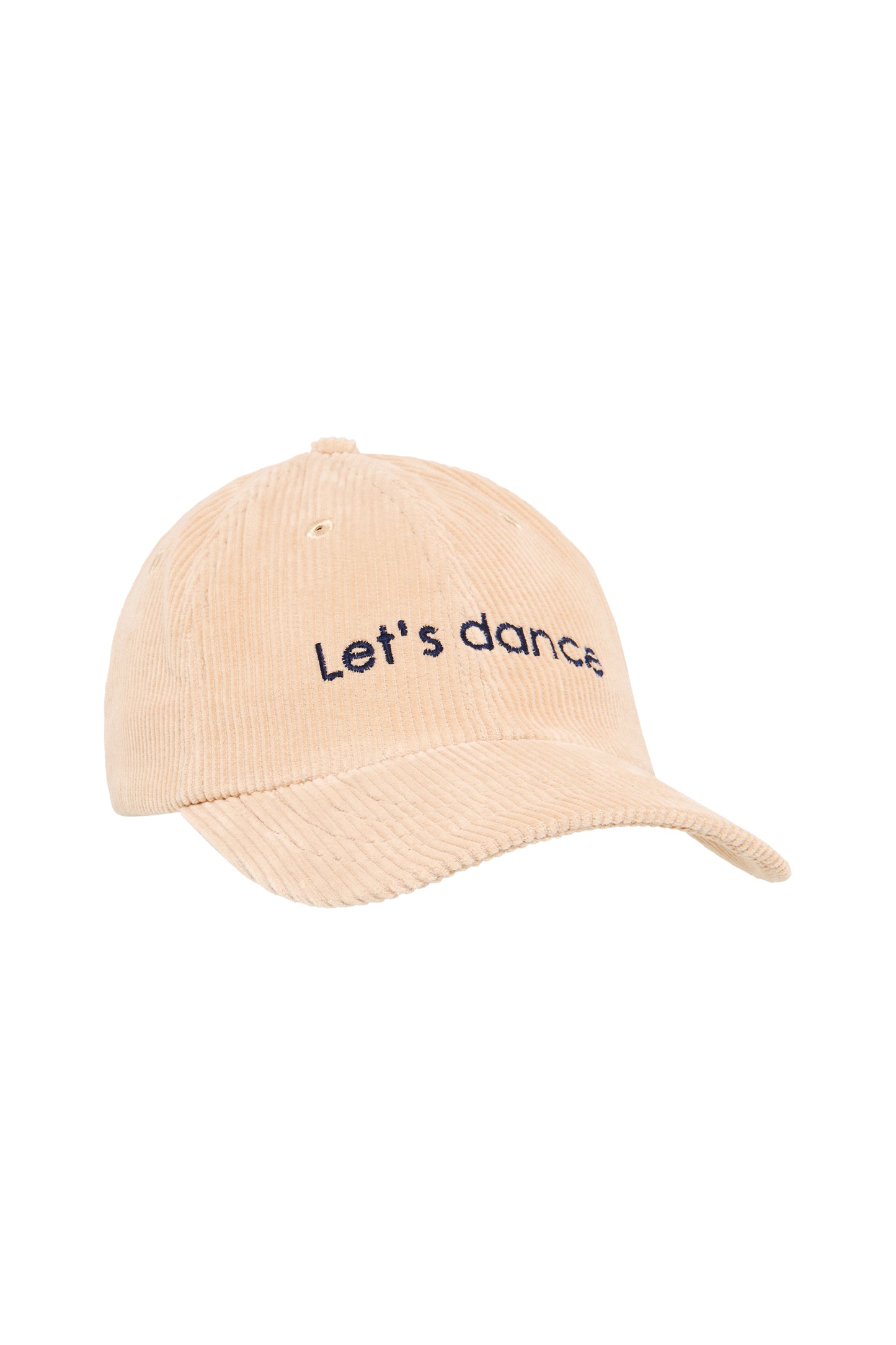 Casquette velours Let's Dance beige