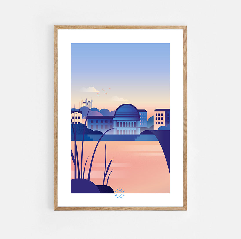 Affiche A3 Lyon Saône et Opéra