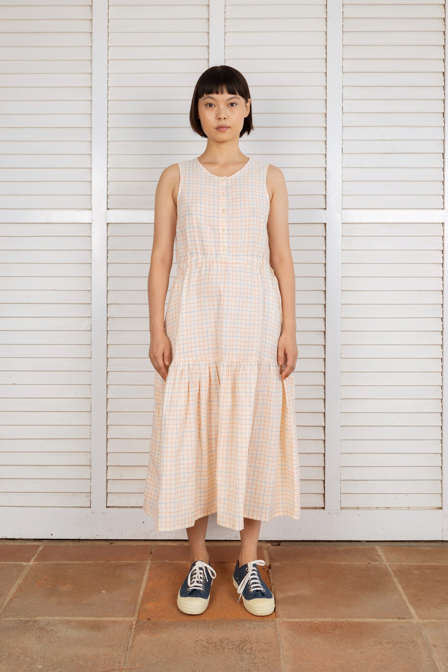 Robe longue Les Carreaux