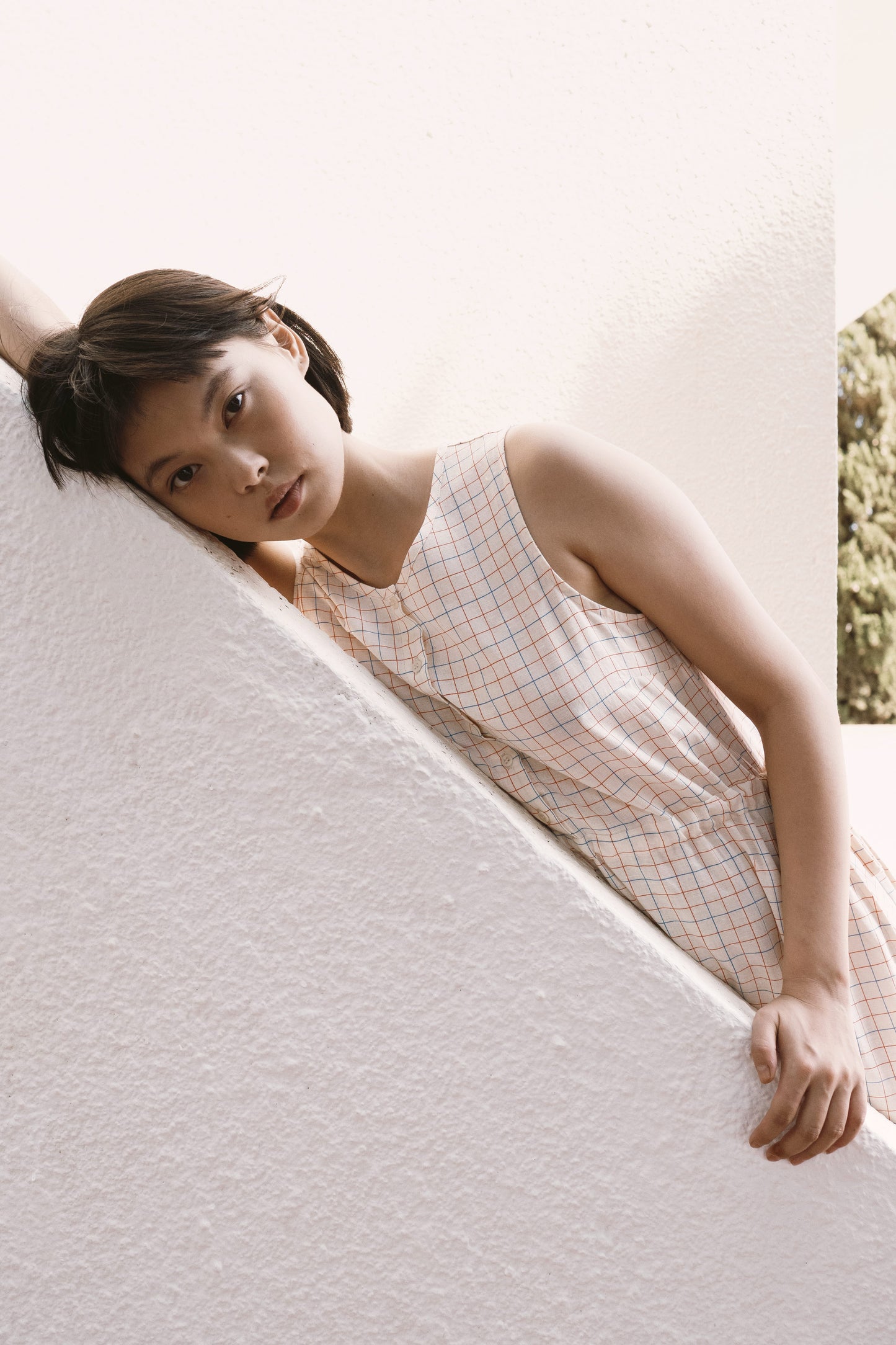 Robe longue Les Carreaux