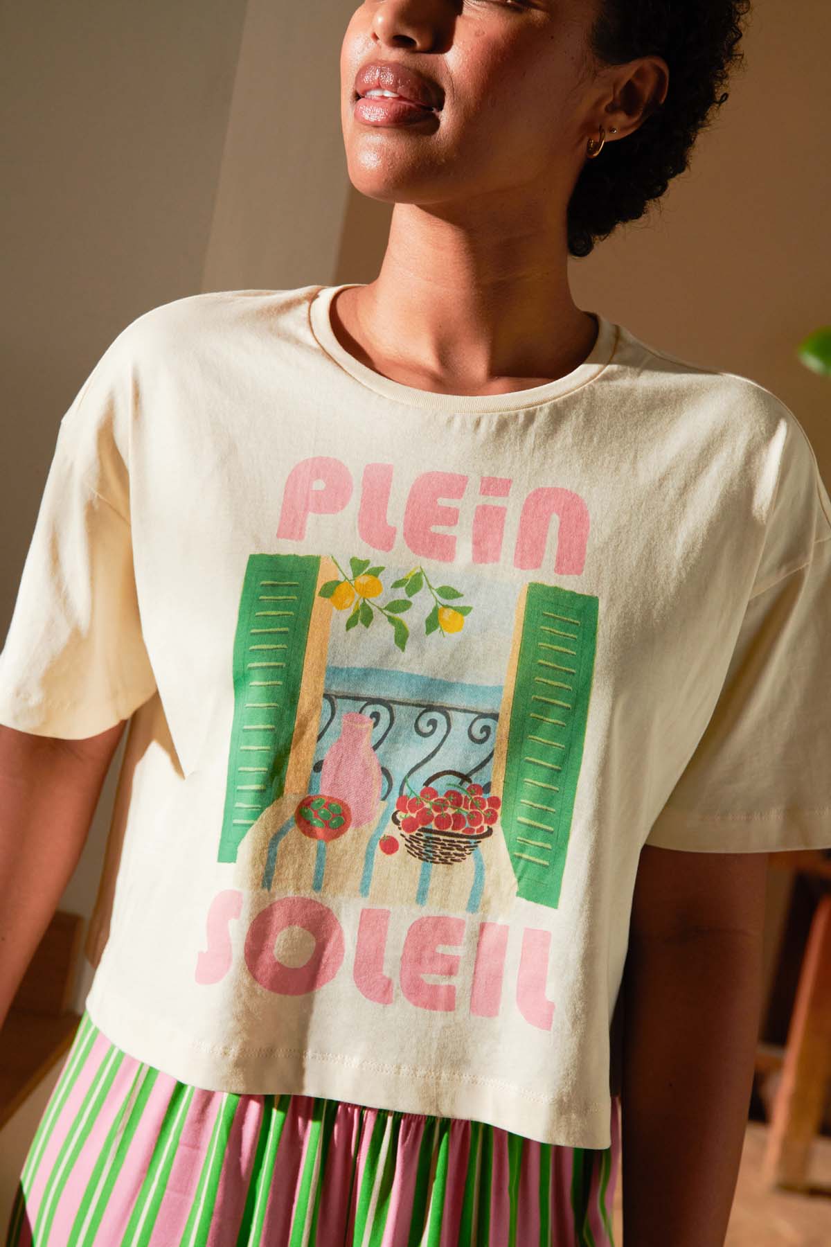 T-shirt coton bio Plein Soleil