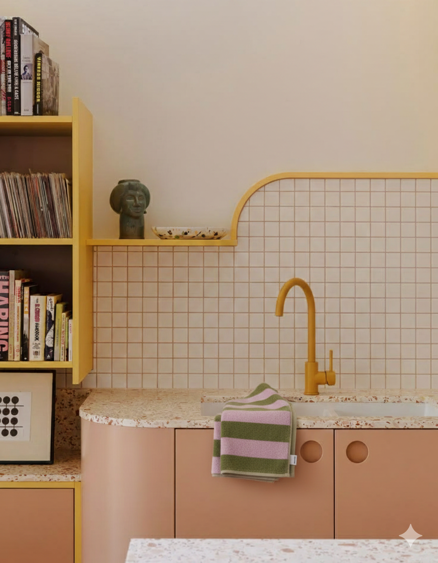 serviette éponge 3 formats multiusage / rose vert