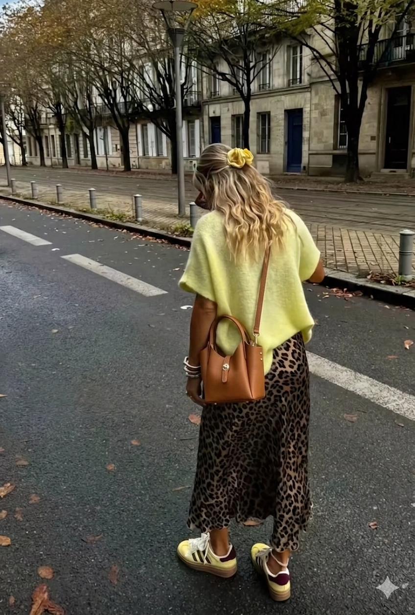 Sac à main en cuir double porté Naia camel