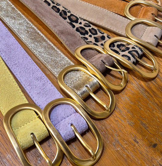 Ceinture cuir / diff coloris