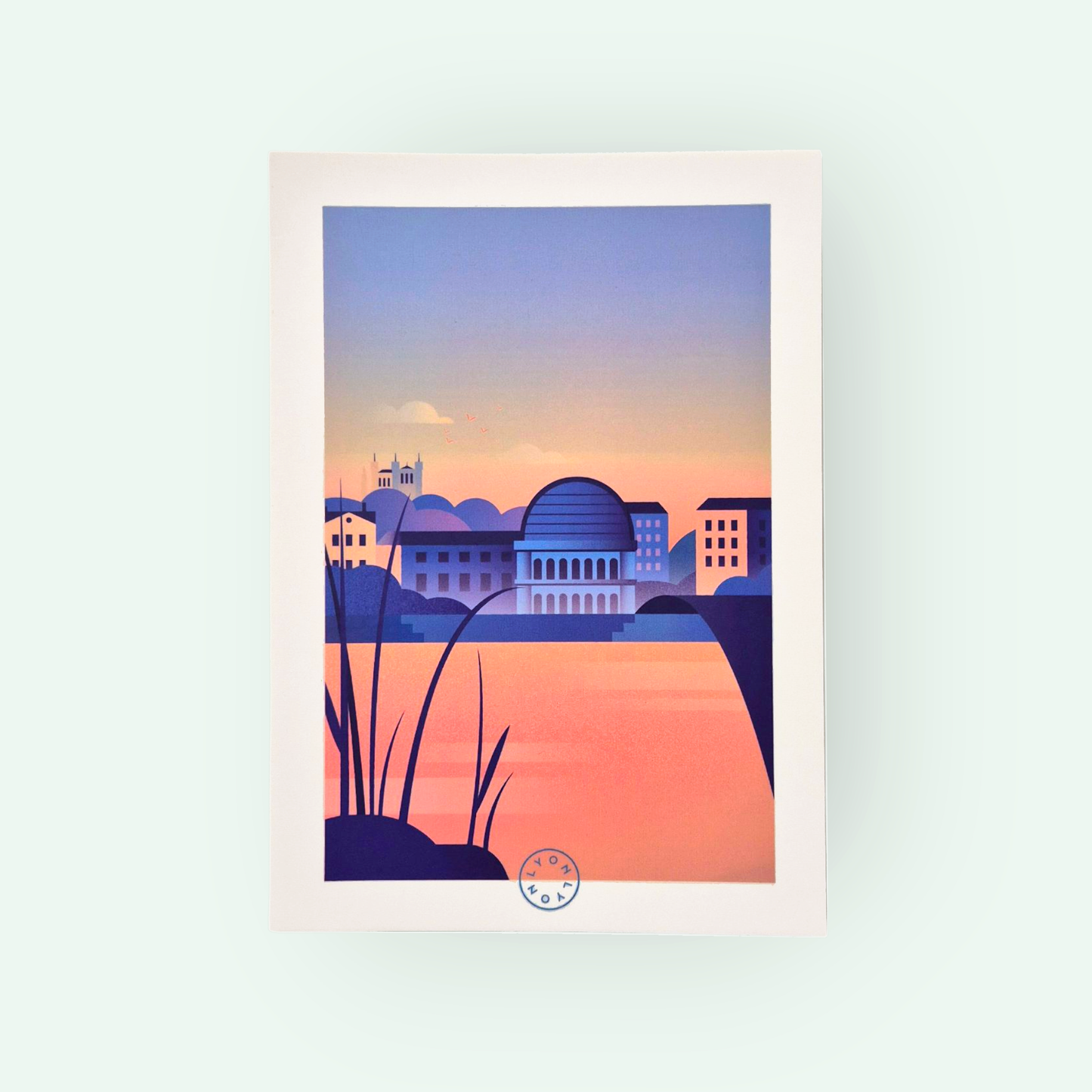 Carte de Lyon - Vue sur l'Opéra