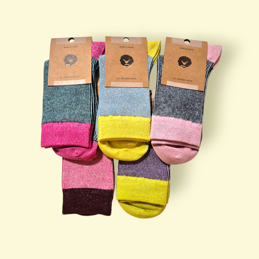 Chaussette paillettes Sorbet / 5 coloris