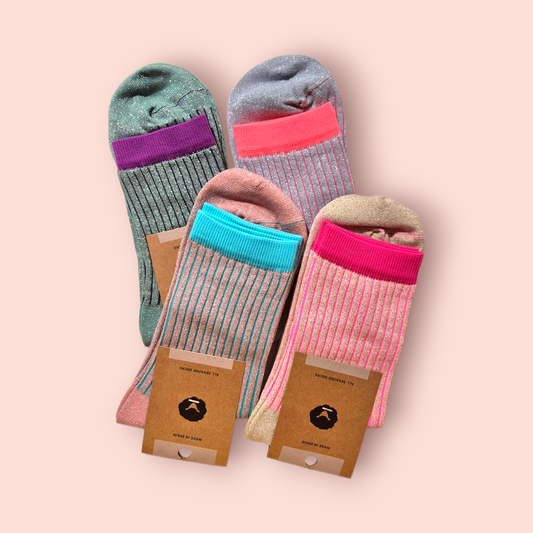 Chaussette paillettes Candy / 4 coloris