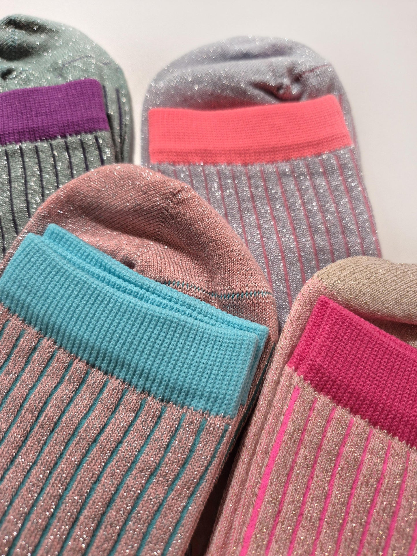 Chaussette paillettes Candy / 4 coloris