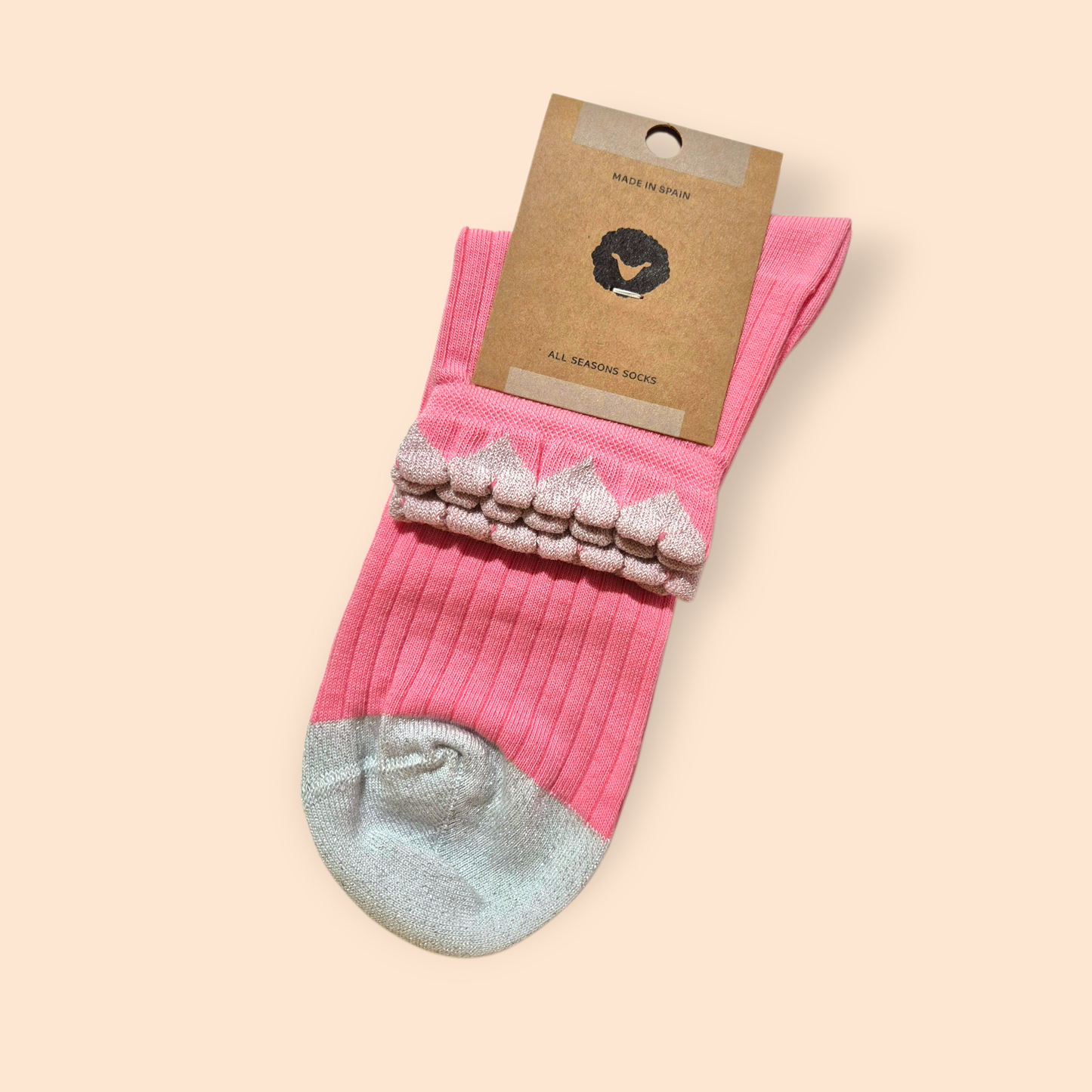 Chaussette petits cœurs / 3 coloris