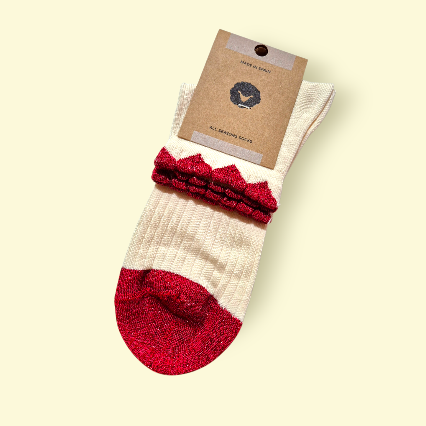 Chaussette petits cœurs / 3 coloris