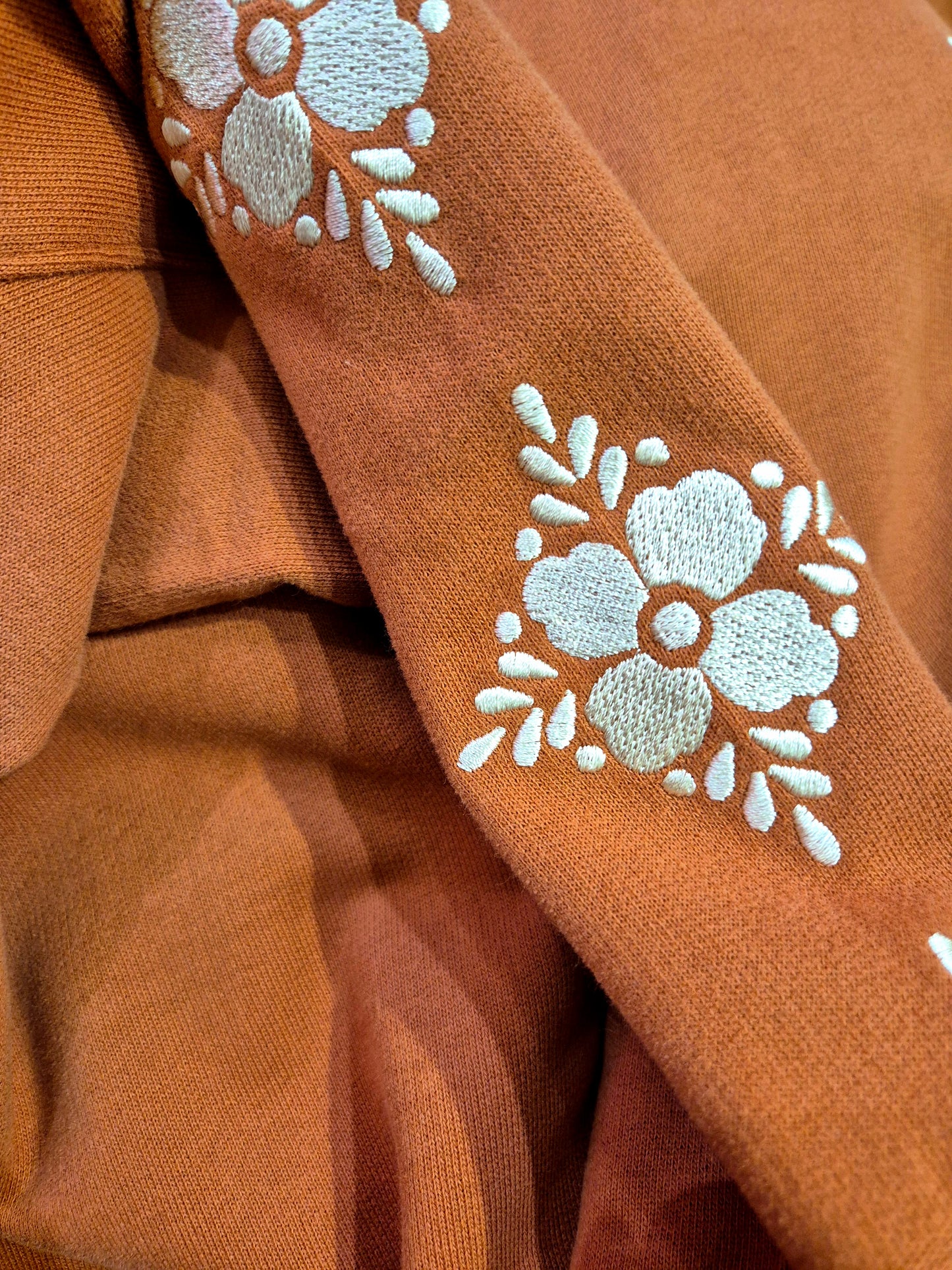 sweat Boho broderies / caramel