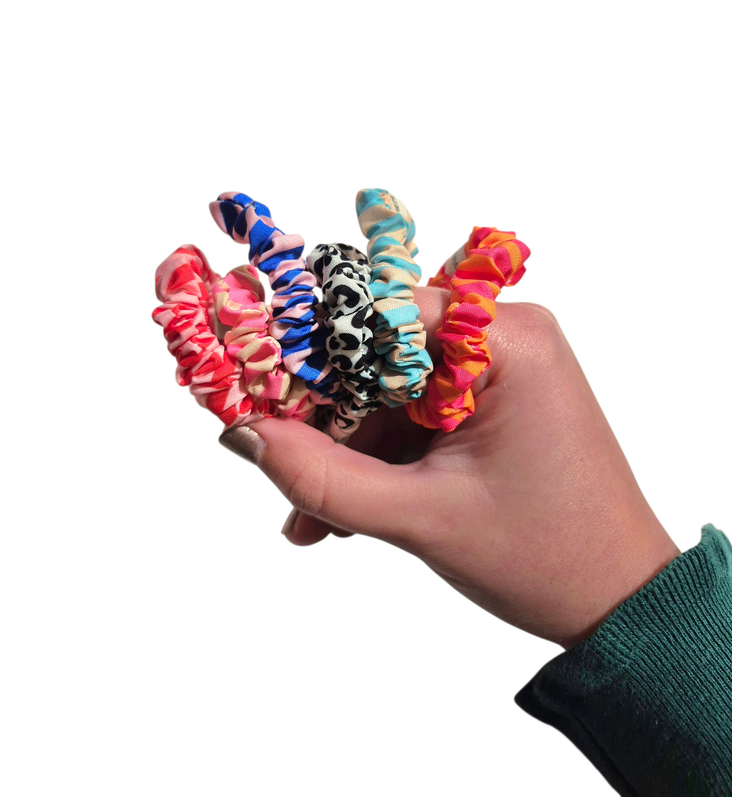 Chouchou fin bicolore / 6 coloris